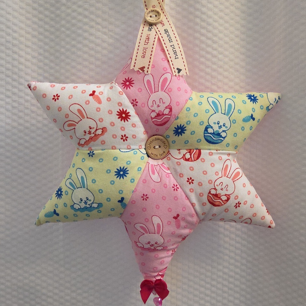 Hand Made From England Child's Baby's Room Star Hanging Decor - Picture 2 of 8